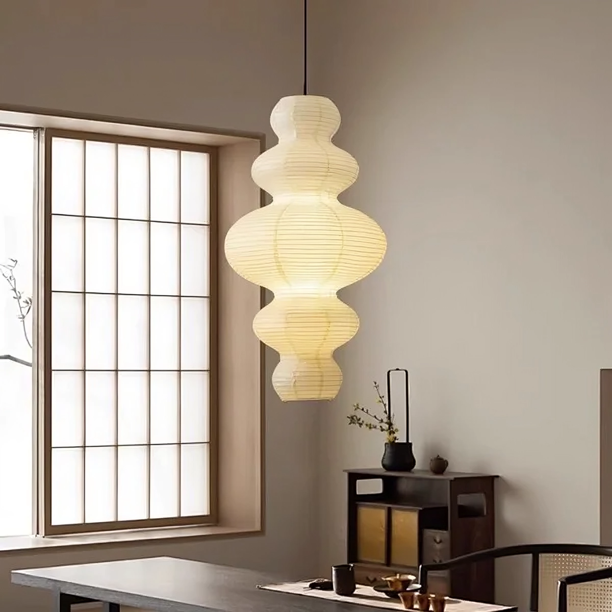 Multi-layered Rice Paper Pendant Lamp 1