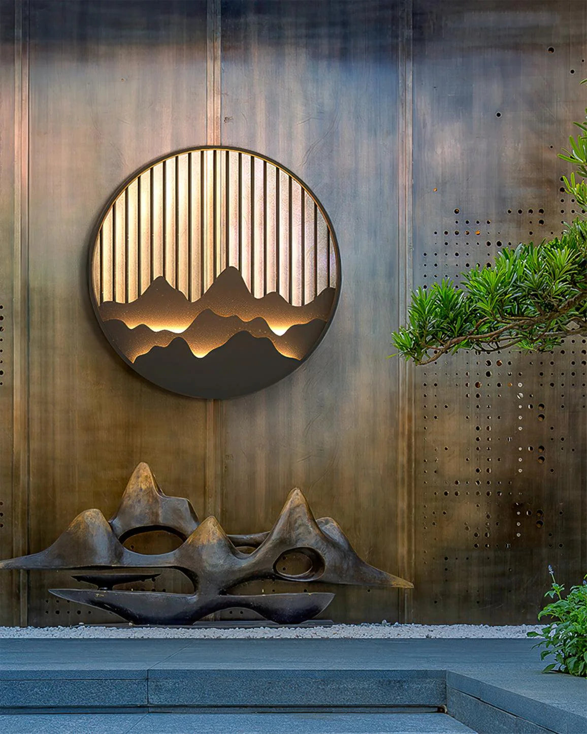 Novalith | Artistic Mountain Wall Lamp Outdoor for Home Interiors 4
