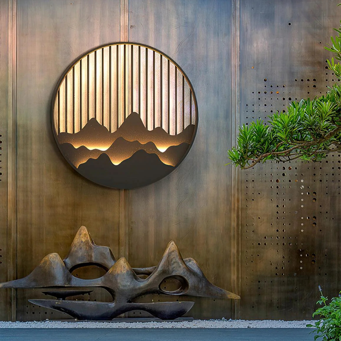 Novalith | Artistic Mountain Wall Lamp Outdoor for Home Interiors 6