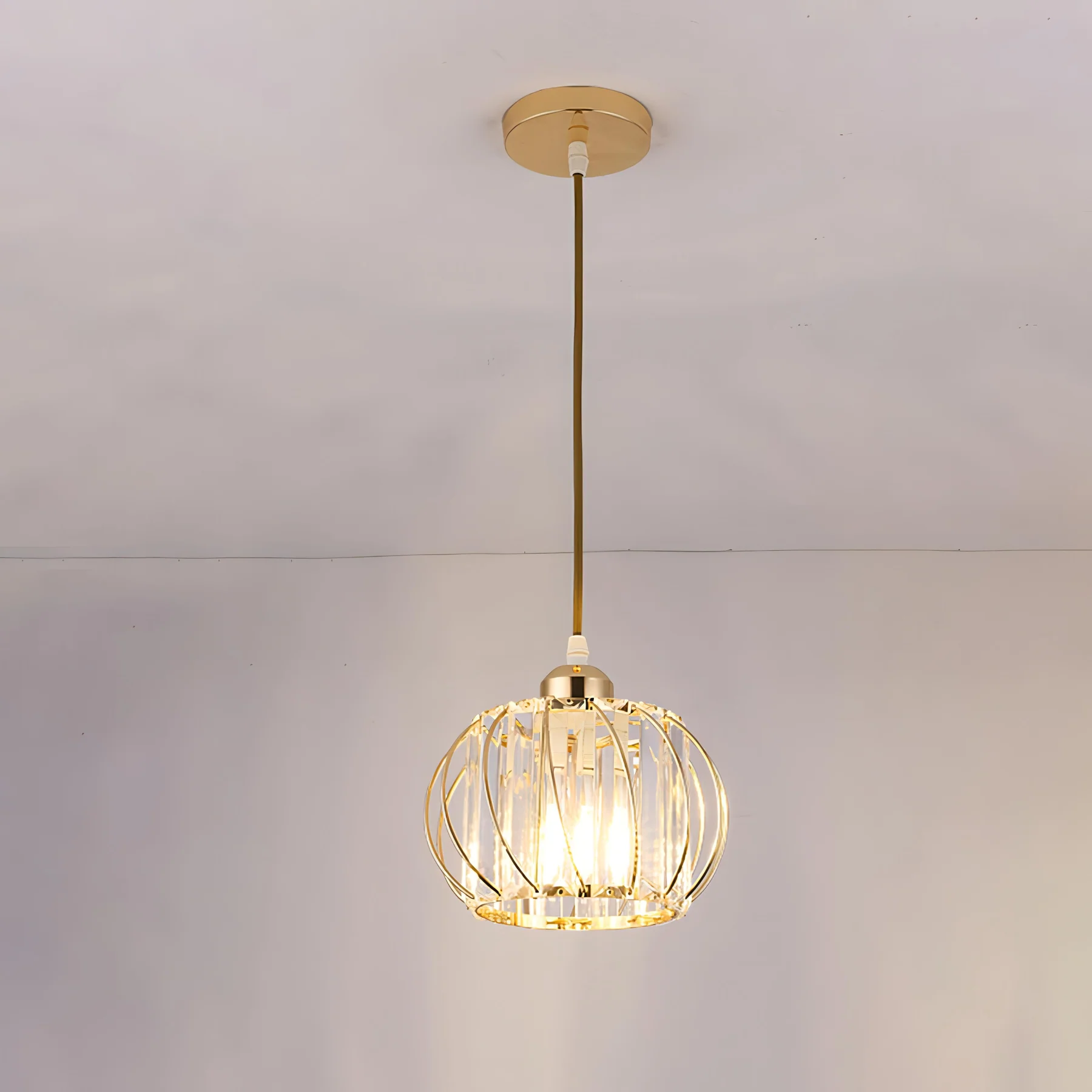 Pendant Light Black Glass Globe Ceiling Fixture 9