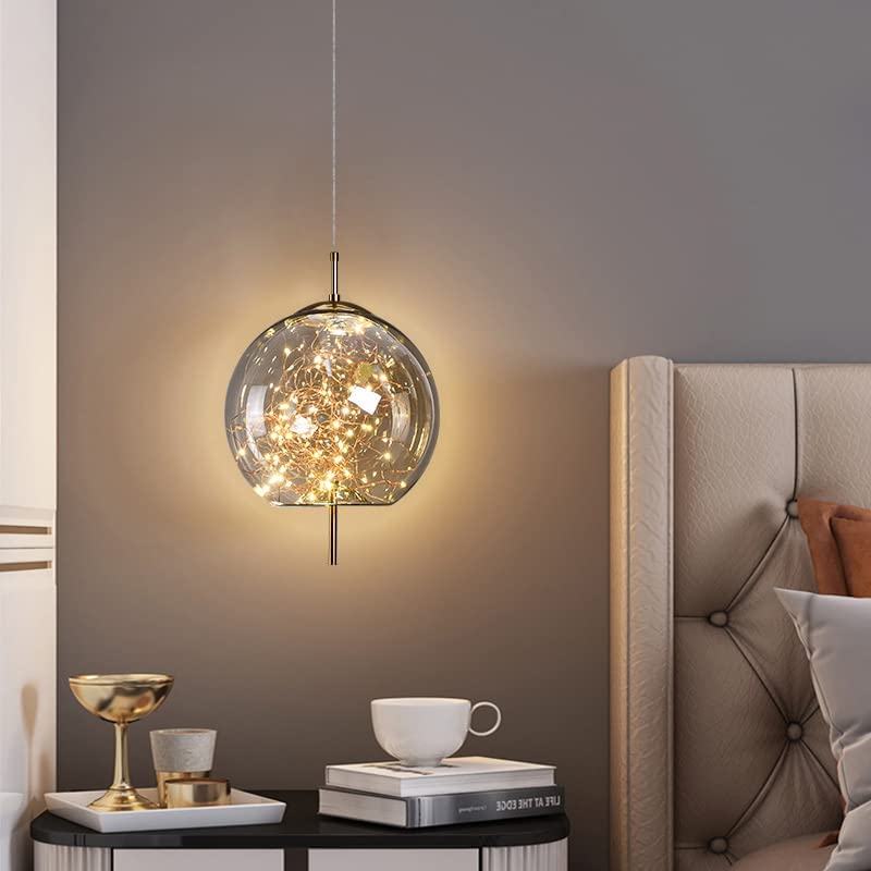 Pendant Light Glass Modern LED Ceiling Lamp 5