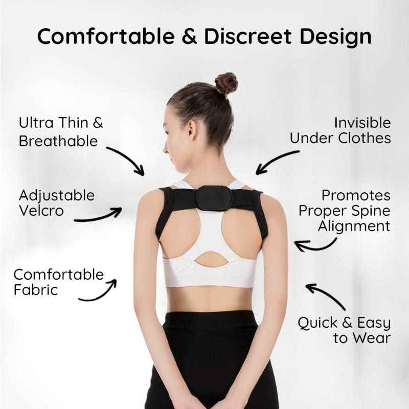 PosturePro | Adjustable Invisible Posture Support for Daily Back Alignment