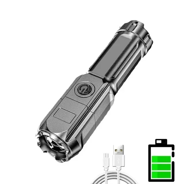Compact EDC LED Flashlight with High Brightness and Durable Aluminum Design for Self-Defense 1