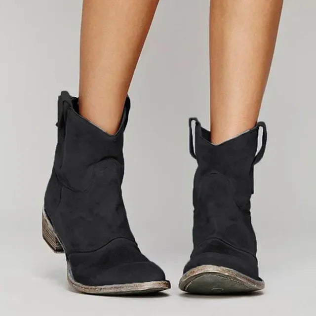 Ava | Timeless Black Cowboy Boots 2