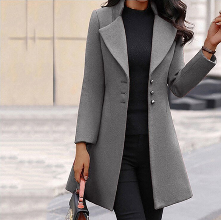 Ava | Elegant Tailored Wool Blend Winter Coat 3