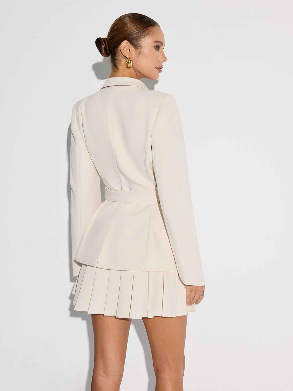 Reese | Women's Cinched Waist Tailored Double-Breasted Blazer