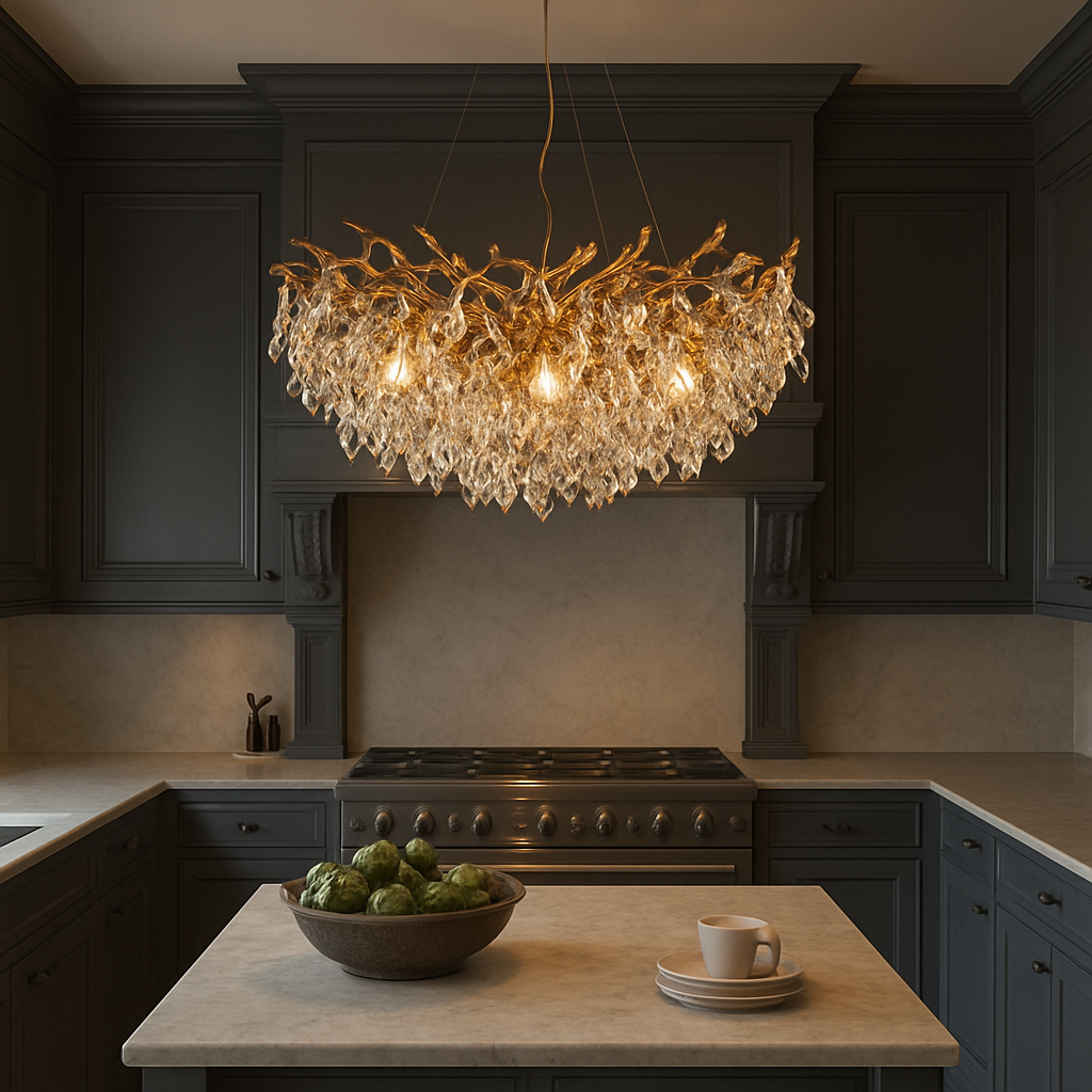 Round crystal chandelier 3