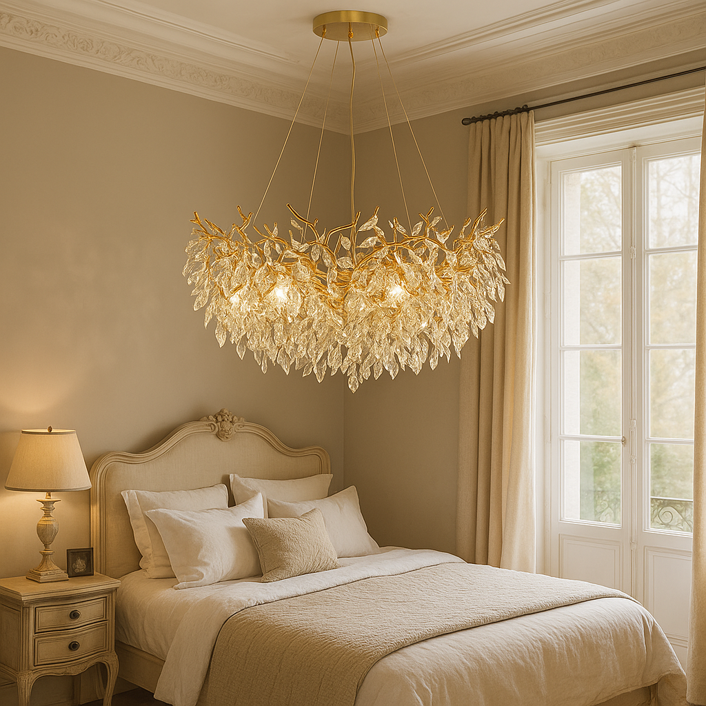 Round crystal chandelier 4