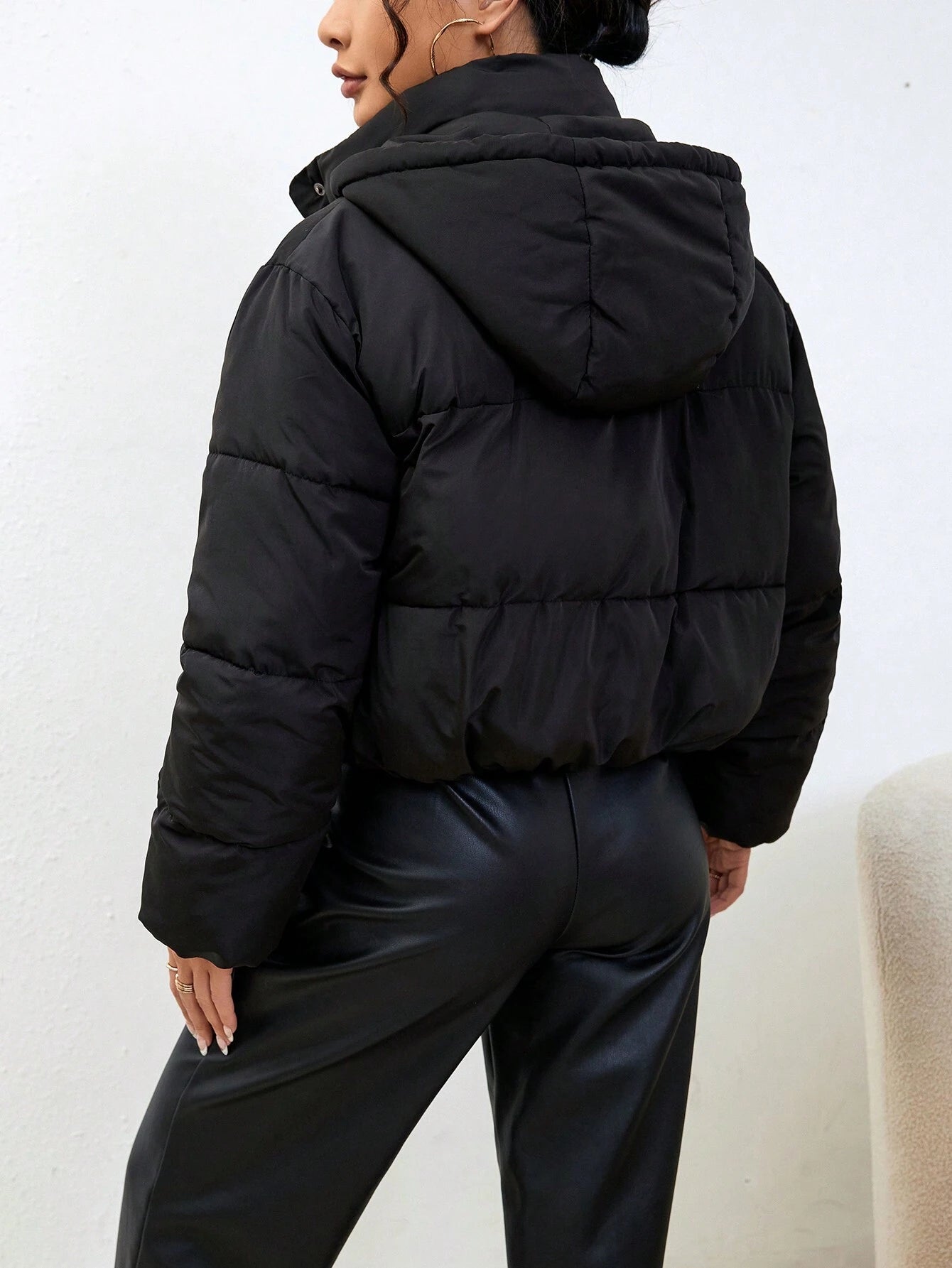 Ruby | Women's Cropped Hooded Puffer Winter Jacket 2