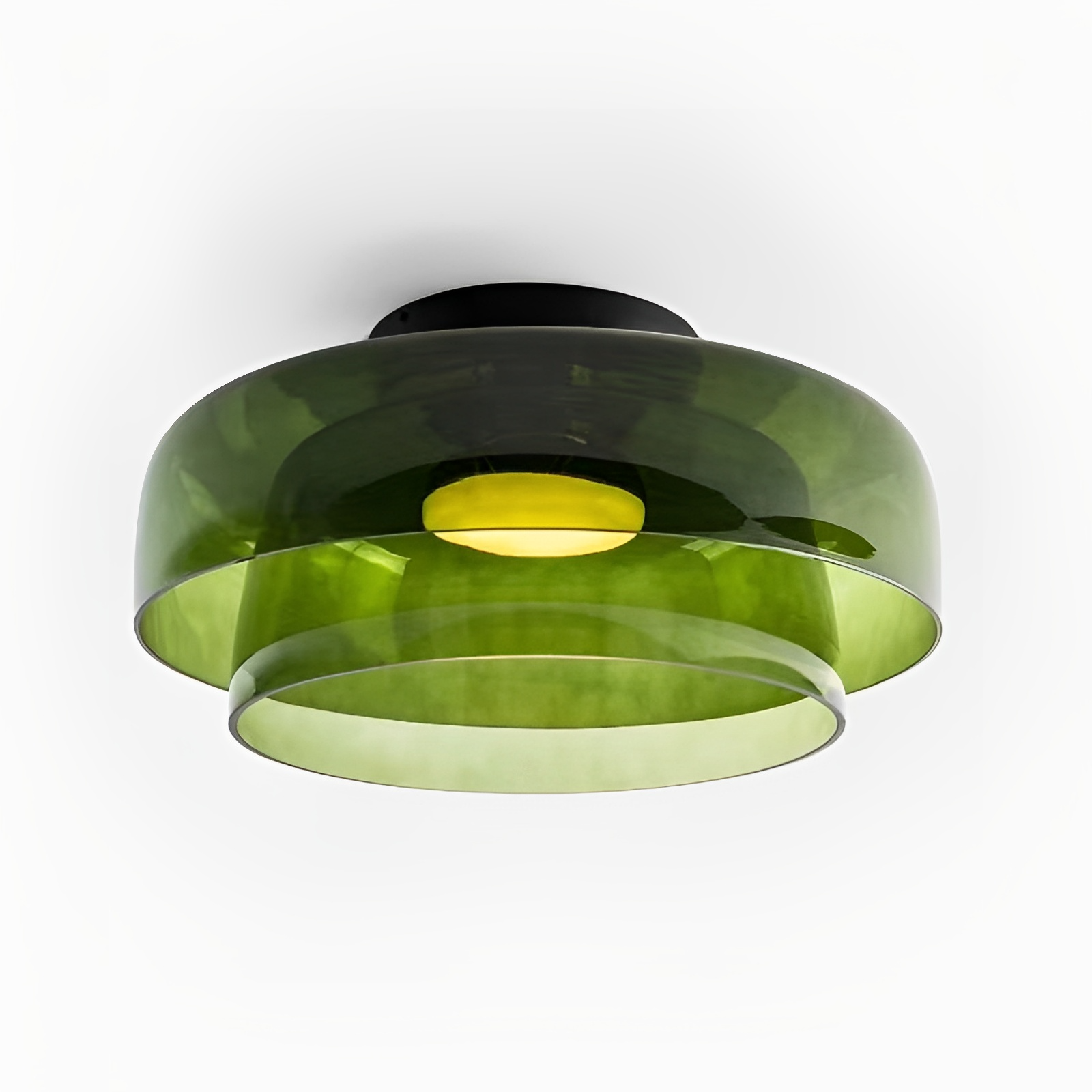 Scandinavian Bauhaus Glass Layered Pendant Lamp 0