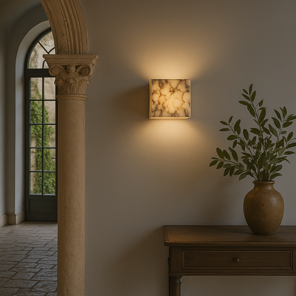 Sconiq | Elegant Marble Cube Wall Lamp 1