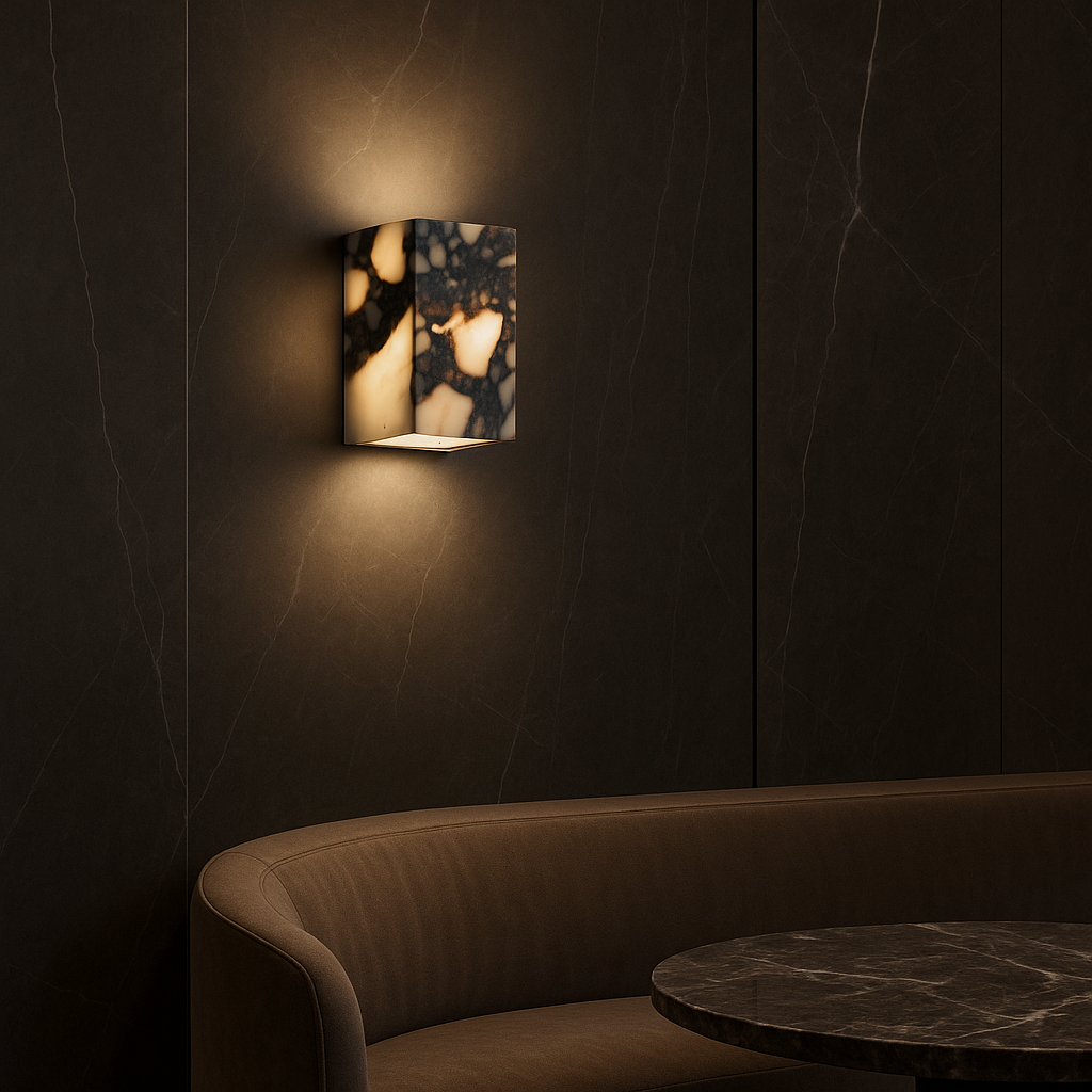 Sconiq | Elegant Marble Cube Wall Lamp 4