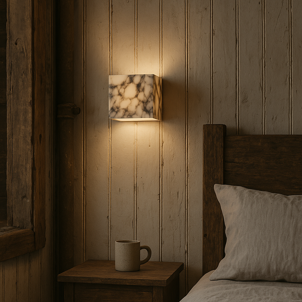 Sconiq | Elegant Marble Cube Wall Lamp 5