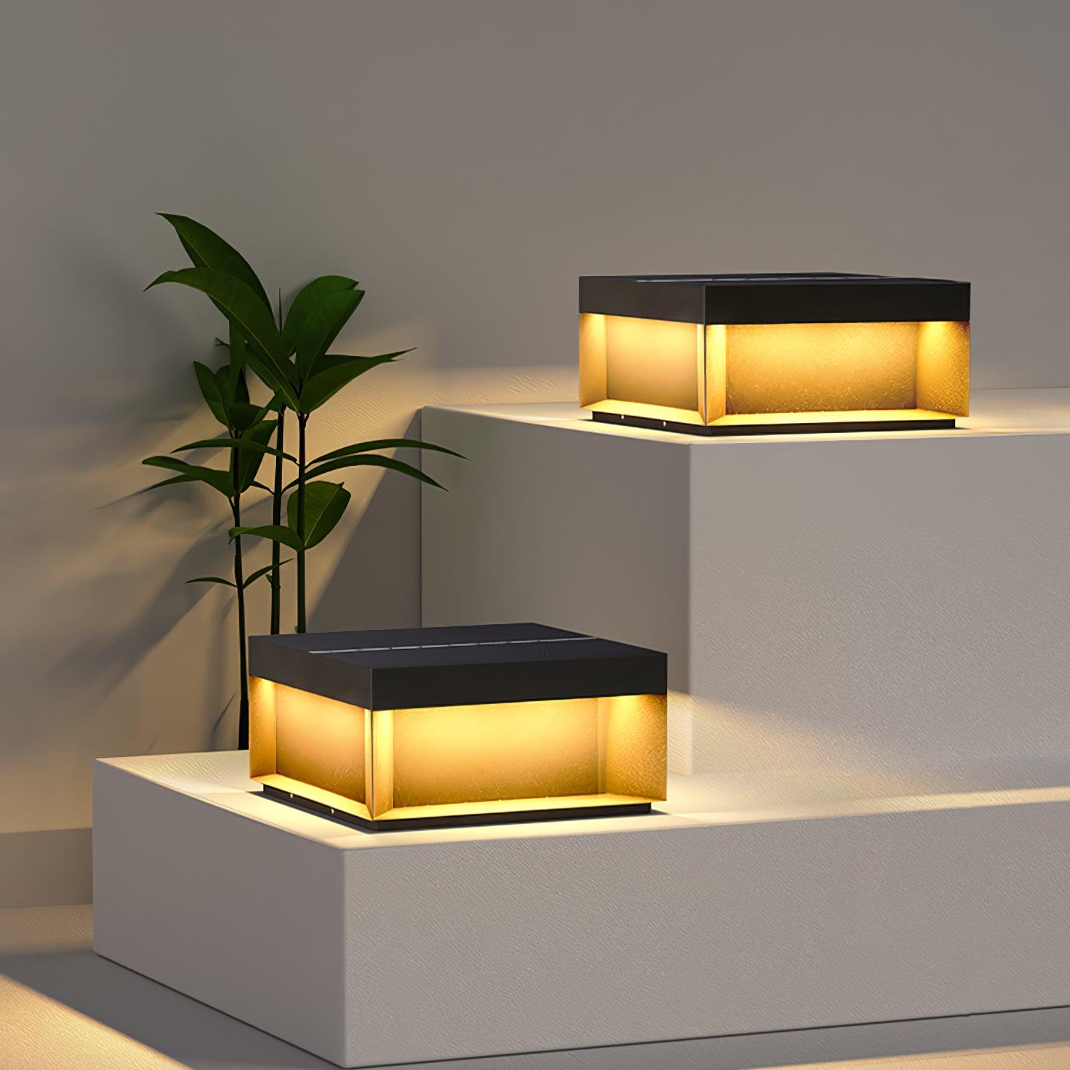 Solar-Powered Outdoor Post Light - Waterproof IP65 Landscape Lighting 3