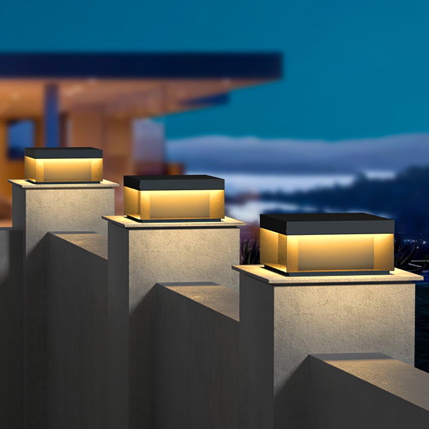 Solar-Powered Outdoor Post Light - Waterproof IP65 Landscape Lighting 5