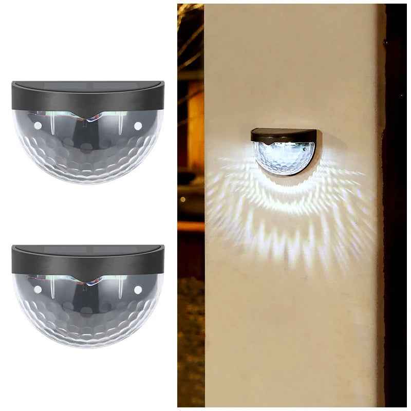 Solar Wall Lights Outdoor - Waterproof LED Garden Lights for Driveway & Patio
