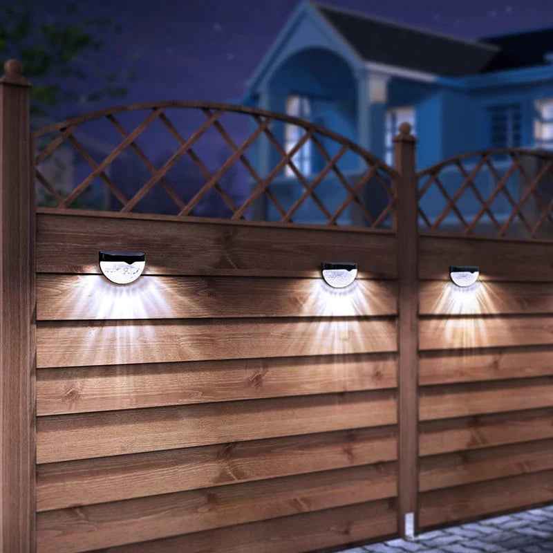 Solar Wall Lights Outdoor - Waterproof LED Garden Lights for Driveway & Patio