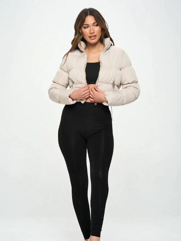 Sophia | Chic Lightweight Black Puffer Jacket for Women 1