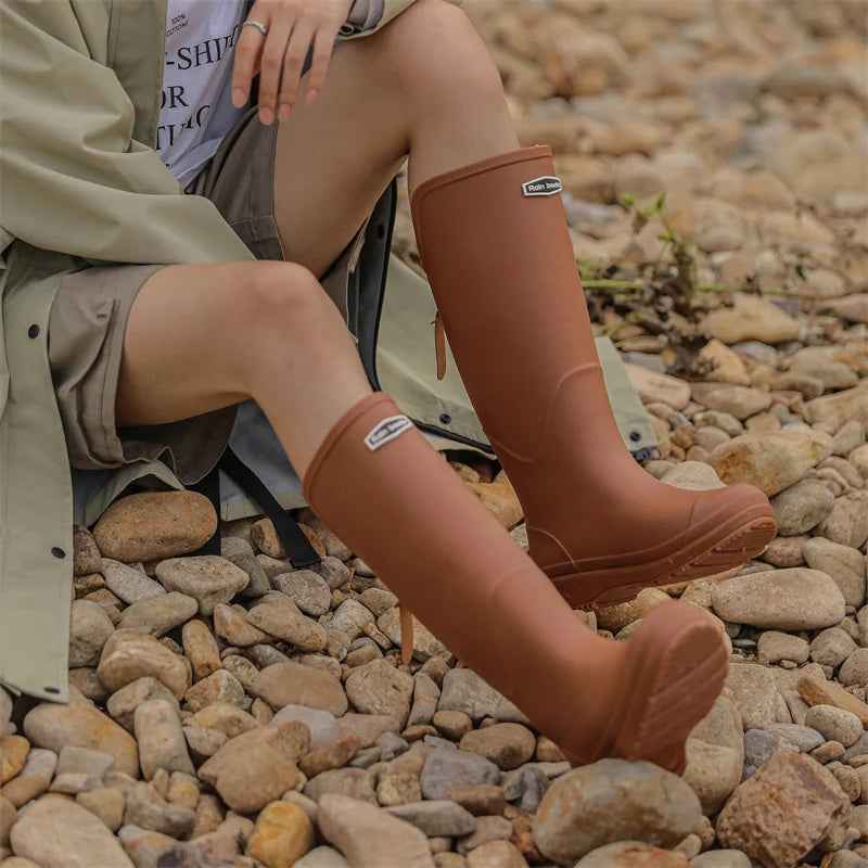 SplashEase | Women’s Easy-On Waterproof Rubber Rain Boots