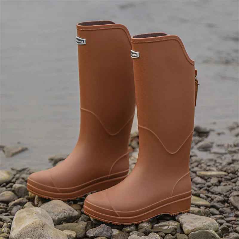 SplashEase | Women’s Easy-On Waterproof Rubber Rain Boots