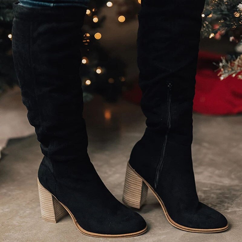 Ava | Elegant Suede Knee High Boots for Women 1