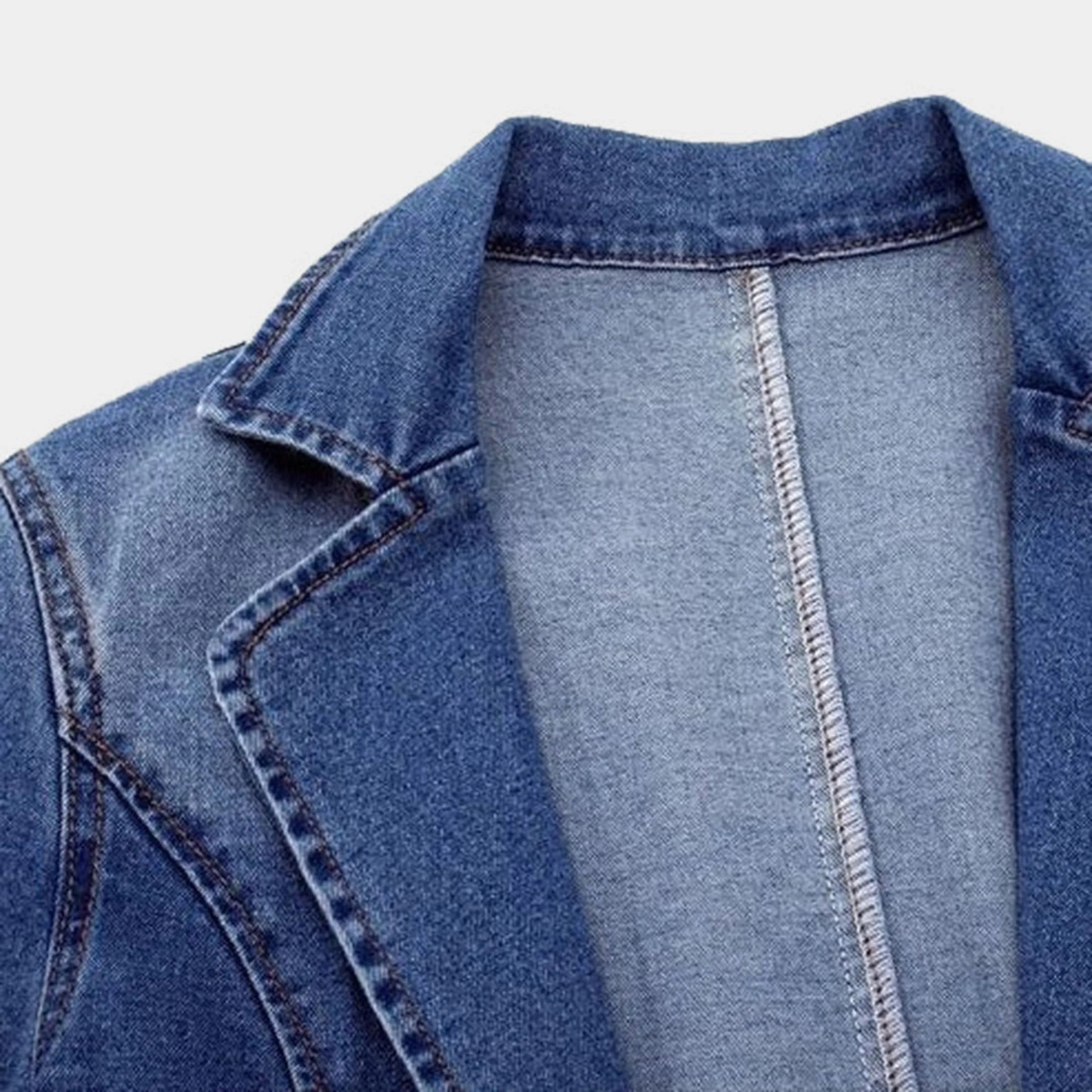 Mia | Stylish Lightweight Denim Blazer 6