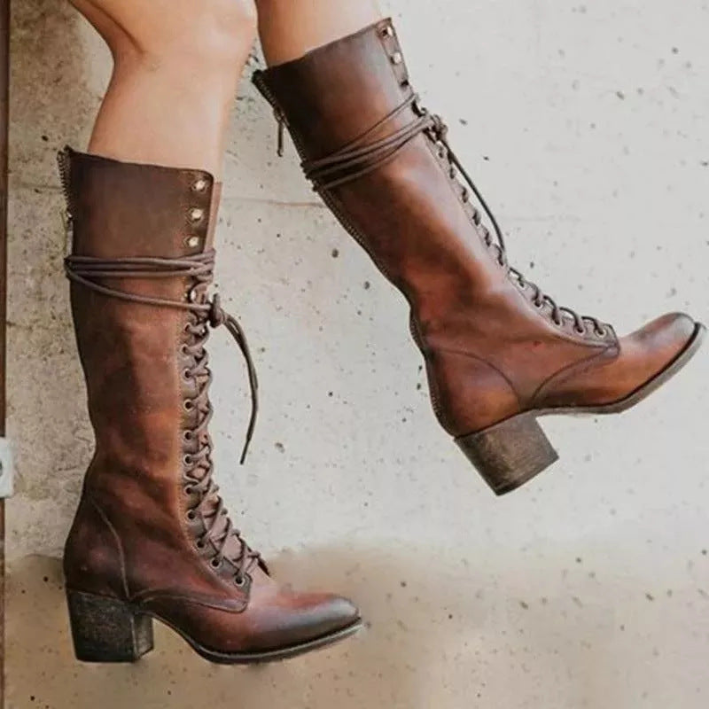 Mia | Elegant Black Knee High Boots 3