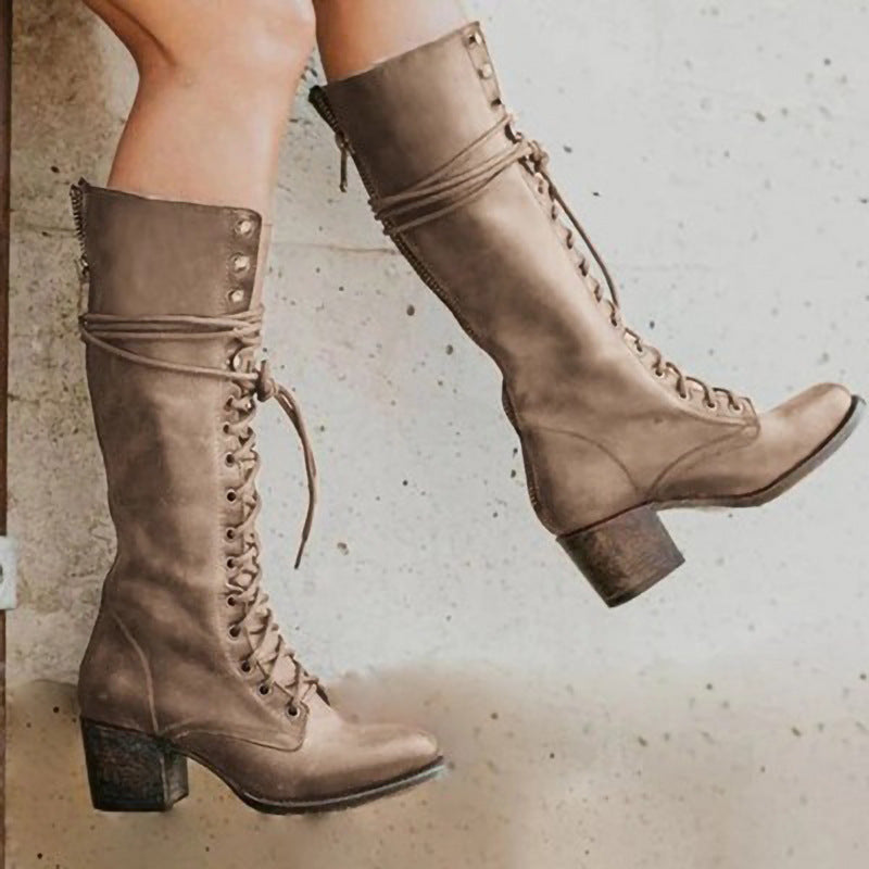 Mia | Elegant Black Knee High Boots 4
