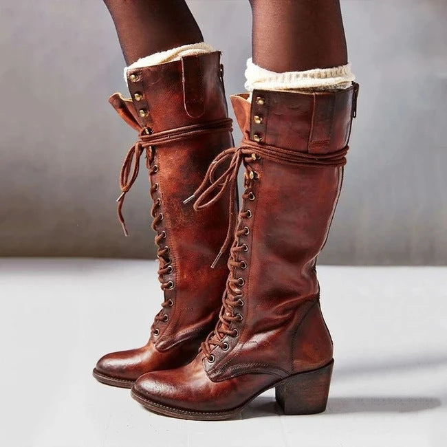 Mia | Elegant Black Knee High Boots 5