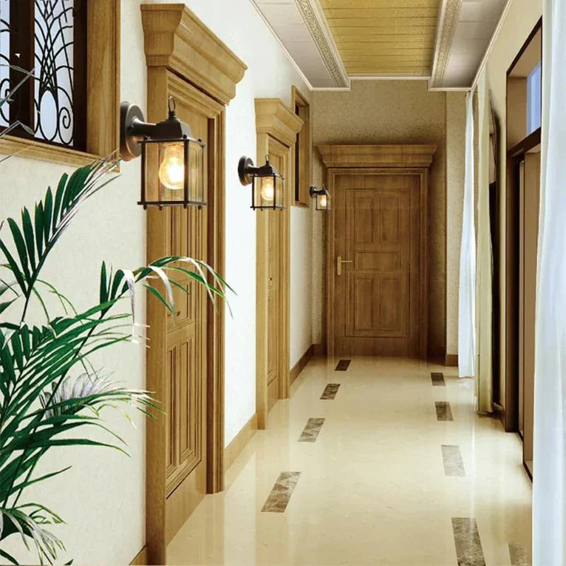 Vintage-Style Waterproof Outdoor Wall Lamp - Elegant Retro Exterior Lighting 2