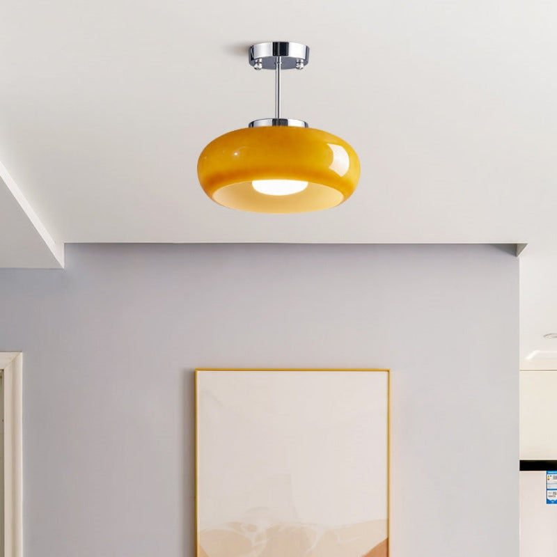 Vintage Round Glass Ceiling Light Fixture 9