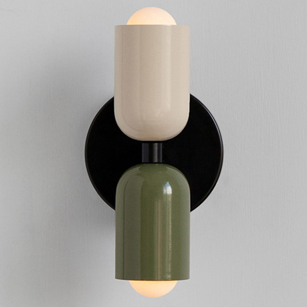Wall Light Modern Dual Glass Sconce Fixture 0