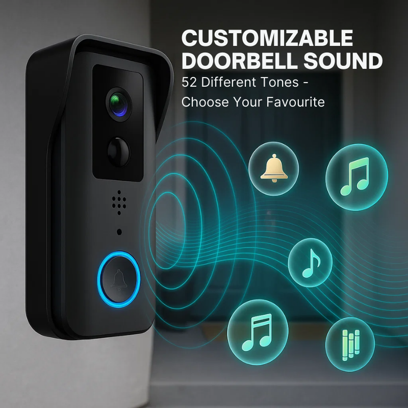 Wireless HD Video Doorbell Camera with 1080P, Night Vision, Two-Way Audio, and Motion Alerts 3