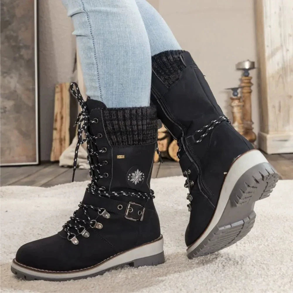 Ava | Cozy Stylish Black Winter Boots for Women 1