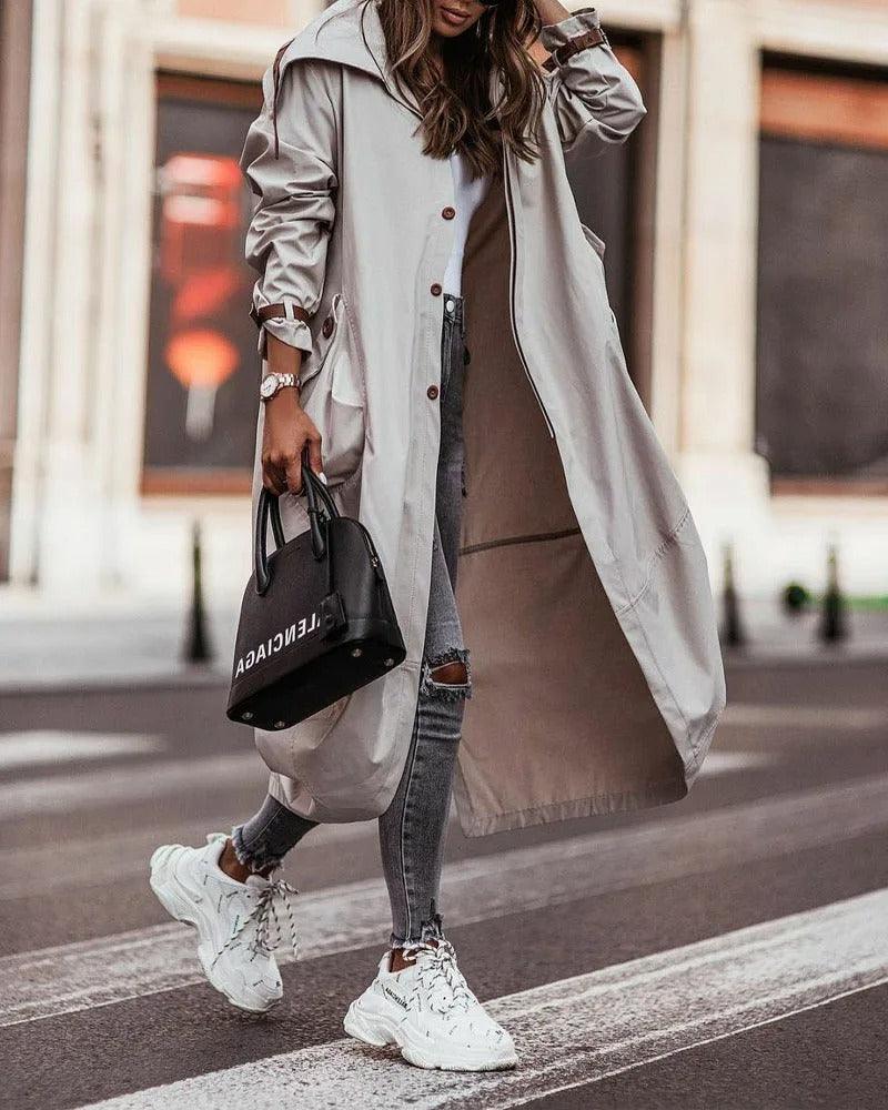 Emily | Elegant Lightweight Long Waterproof Rain Coat for Women 1