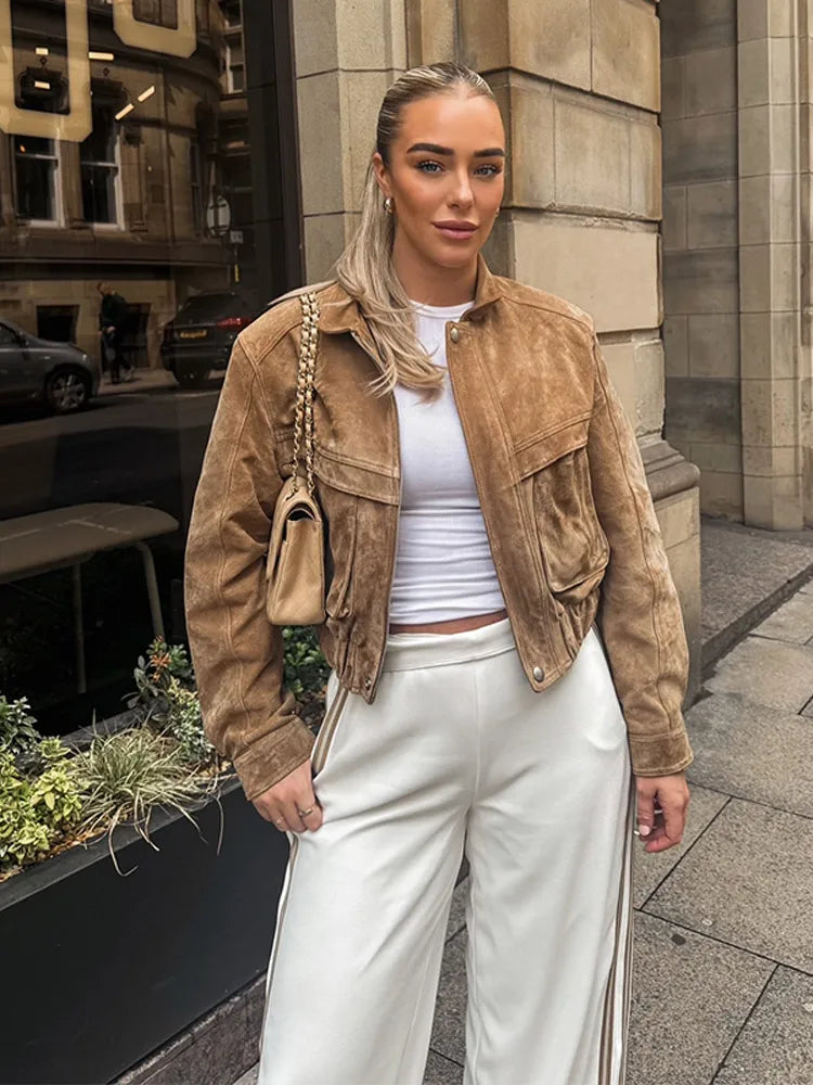 Mia | Chic Vintage Suede Short Jacket 2