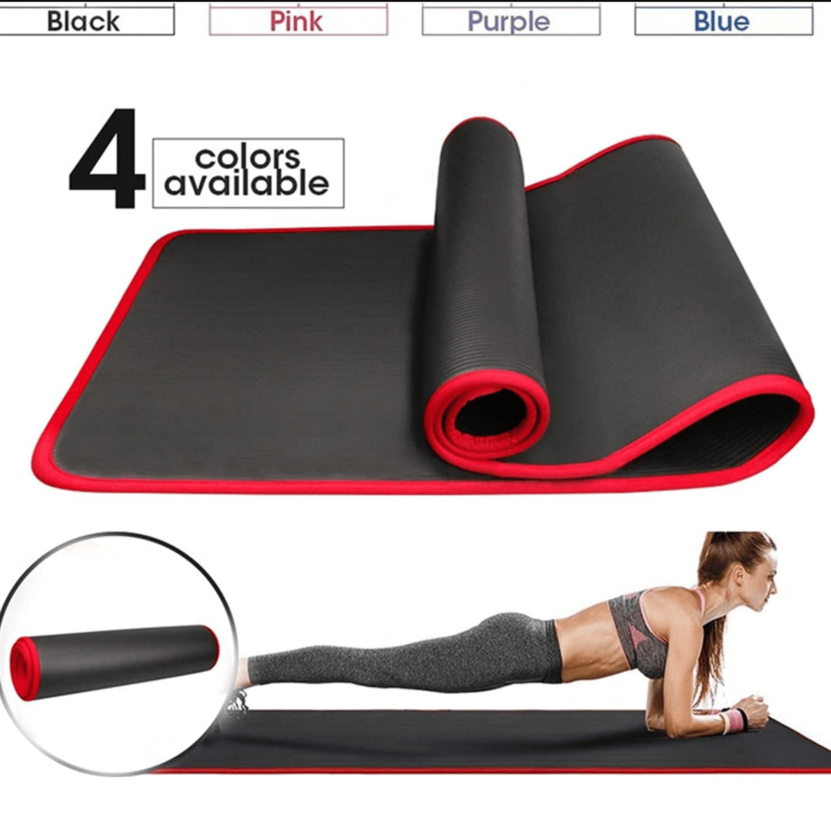 ZenFlex | Extra-Thick Non-Slip Yoga Mat for Home Fitness & Stretching 4