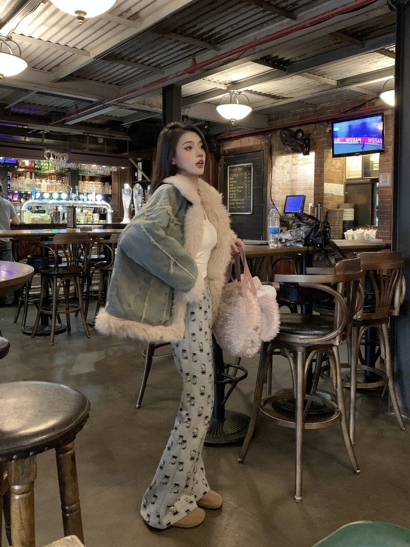 Delilah | Women's Trendy Denim Down Winter Coat