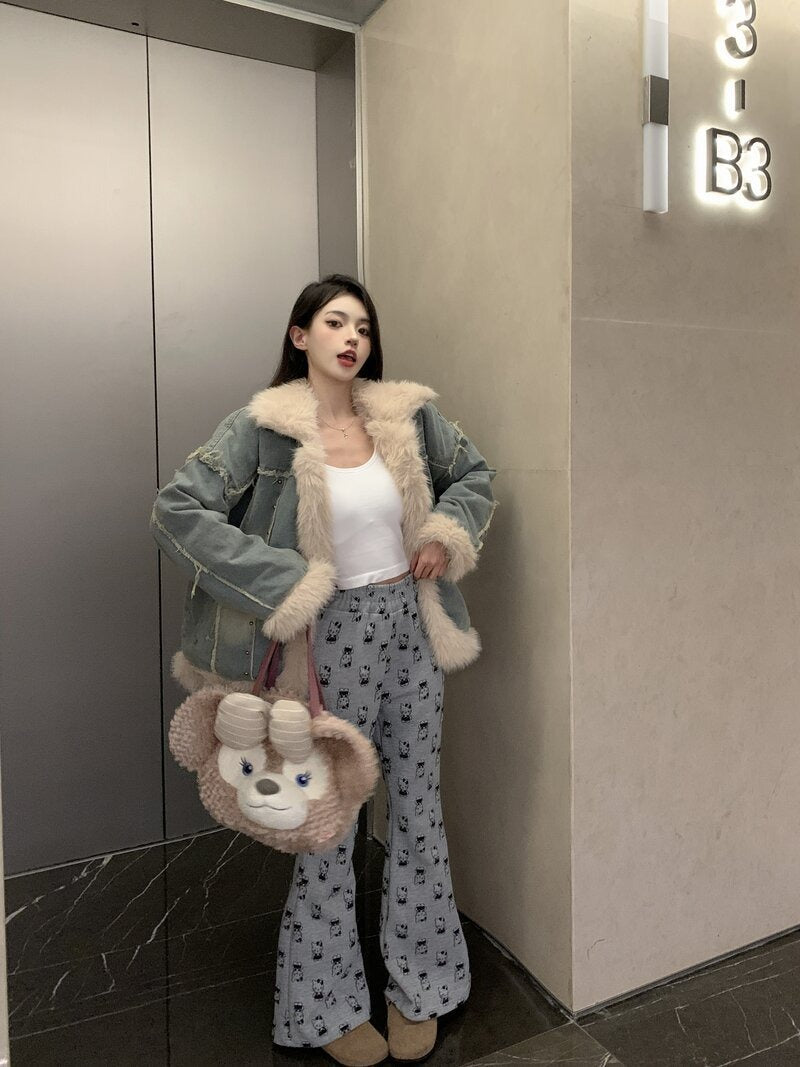 Delilah | Women's Trendy Denim Down Winter Coat