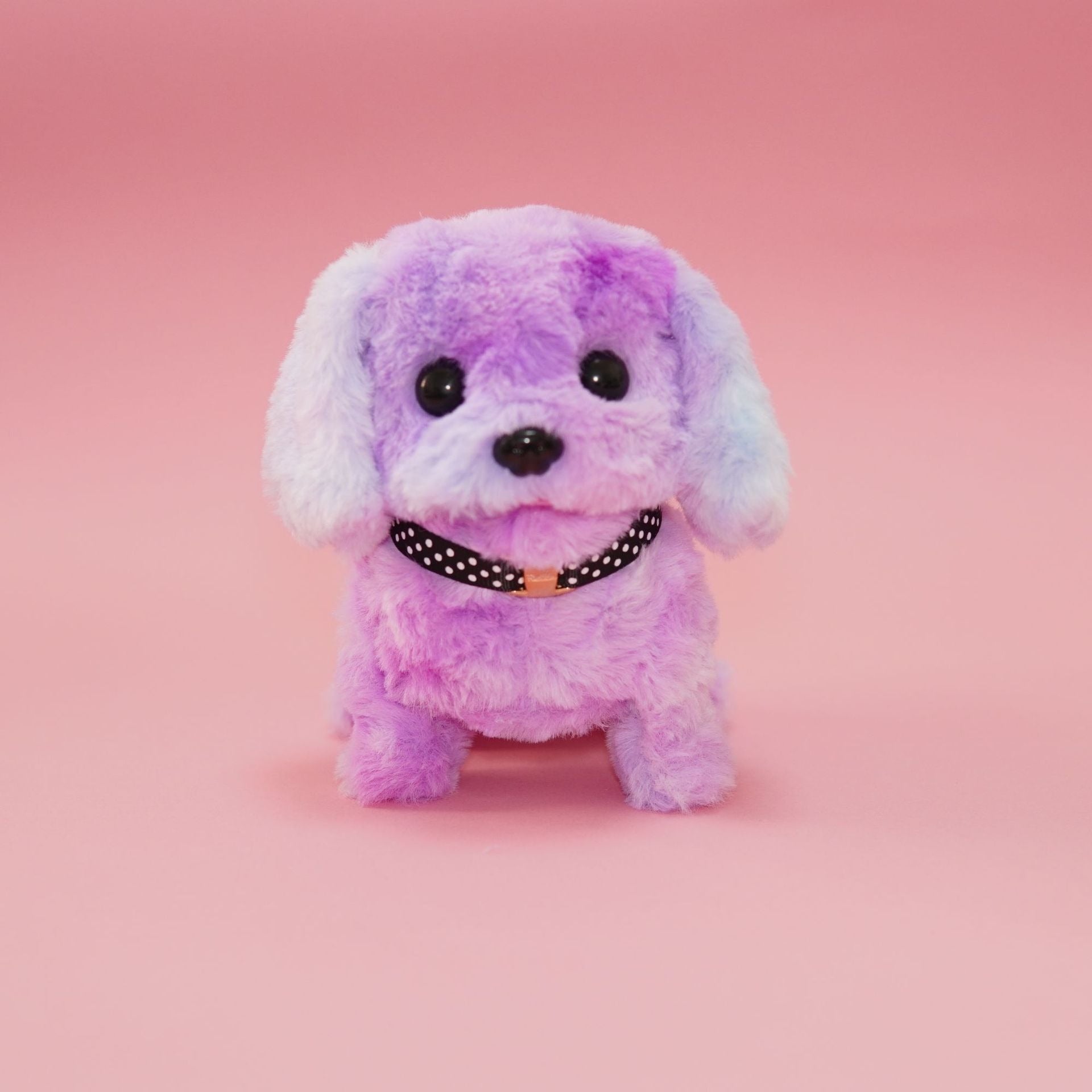 Happy Play | Interactive Puppy Toy — Voice and Touch Responsive with Realistic Movements, Soft Synthetic Leather, Low-Noise